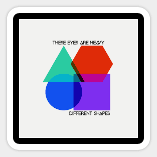 TEAH Different Shapes Album Cover Sticker